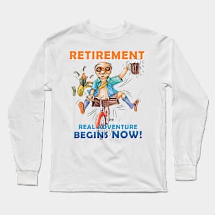 Retirement Journey: Money, Beer, and Freedom Long Sleeve T-Shirt